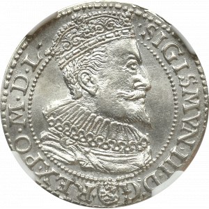 Zygmunt III Waza, Szóstak 1596 Malbork - NGC UNC 