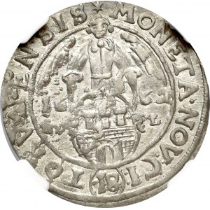 Jan II Kazimierz, Ort 1662 Toruń HDL - NGC AU58