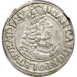 Jan II Kazimierz, Ort 1662 Toruń - NGC MS63