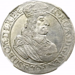 Jan II Kazimierz, Ort 1660 Gdańsk DL - NGC MS62