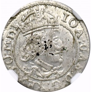 Jan II Kazimierz, Grosz 1652 Wilno - NGC MS61 