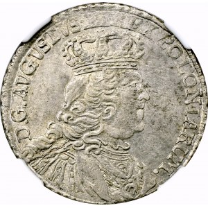 August III Sas, 8 Groszy 1753 - NGC AU58