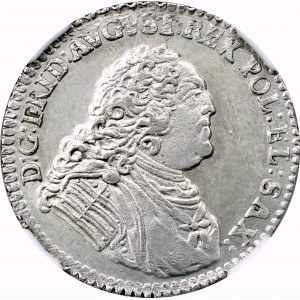 August III Sas, 1/6 Talara 1763 - NGC UNC+