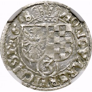 Śląsk, 3 krajcary 1618 Legnica - Brzeg - NGC MS64