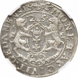 Zygmunt III Waza, Ort 1625 Gdańsk - NGC MS63