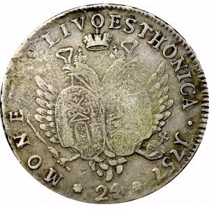 Rosja, 24 kopecks Livonia 1757 Moscow