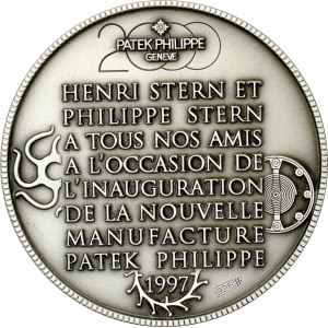 Szwajcaria, Medal 1997 Patek Philippe - inauguracja nowego zakładu