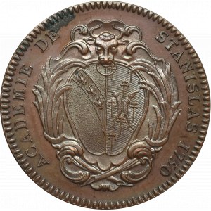 Polska, medal Akademii Stanisławowskiej 1750 brąz