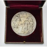 Rosja, medal Mikołaj II 1900 - brąz posrebrzany 