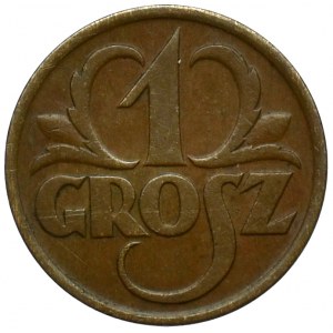 II Rzeczpospolita, 1 Grosz 1928 - skrętka