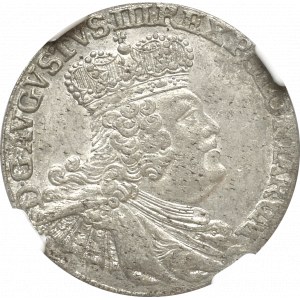 August III Sas, Szóstak 1756 EC - NGC AU58