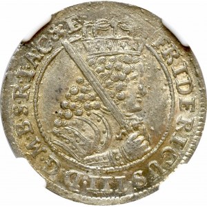 Prusy Książęce, Fryderyk III, Ort 1689 Królewiec - NGC MS65