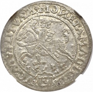 Zygmunt I Stary, Grosz 1535 Wilno - NGC AU58