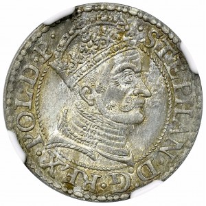 Stefan Batory, Grosz 1579 Gdańsk - NGC MS64