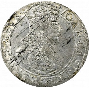 Jan II Kazimierz, Szóstak 1660 Kraków TLB - NGC AU55