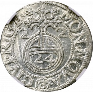 Gustaw Adolf, Półtorak 1622 Ryga - NGC MS66