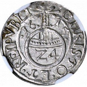 Pomorze, Filip II, Grosz 1615 Szczecin - NGC MS63