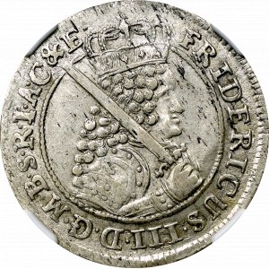 Prusy Książęce, Fryderk III, Ort 1682 Królewiec - NGC MS61