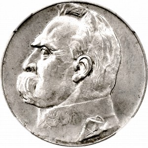 II Rzeczpospolita, 5 Złotych Piłsudski 1935 - NGC MS63