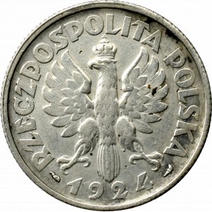 II Rzeczpospolita, 2 złote 1924 Róg i Pochodnia