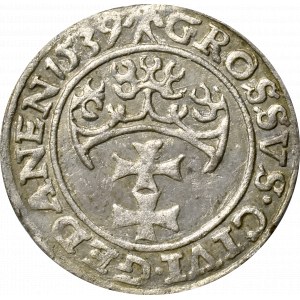 Zygmunt I Stary, Grosz 1539 Gdańsk - nieopisany GEDANEN 1539