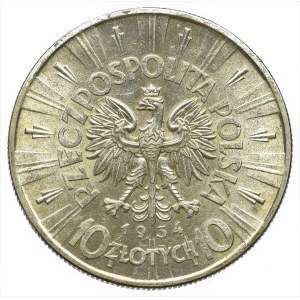 II Rzeczpospolita, 10 złotych 1934 Piłsudski