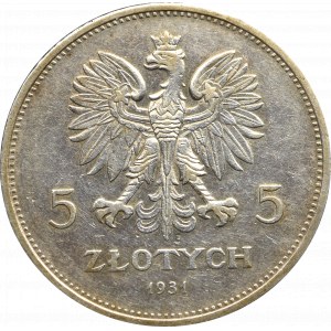 II Rzeczpospolita, 5 złotych 1931 Nike