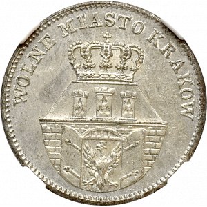 Wolne Miasto Kraków, 10 groszy 1835 - NGC MS63