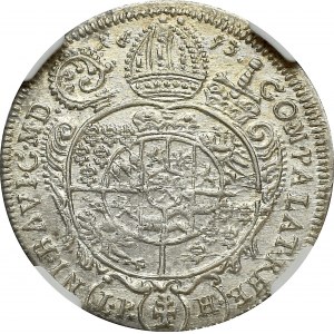 Śląsk, 15 Krajcarów Nysa 1693 - NGC MS63+