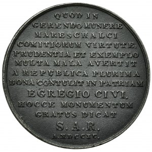 Polska, Medal Stanisław Małachowski Holzhaeusser - kopia XIX w.