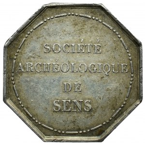 Francja, Żeton towarzystwa archeologicznego Sens