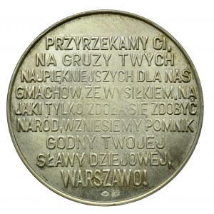 Polska, Medal Zamek Królewski w Warszawie 1979 srebro