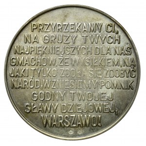 Polska, Medal Zamek Królewski w Warszawie 1979 srebro 