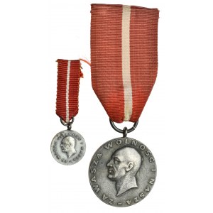 Medal Dąbrowszczakom + miniaturka 