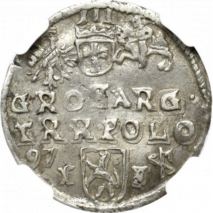Zygmunt III Waza, Trojak 1597 Lublin - nieopisany u Igera NGC XF45 