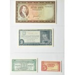 Zbiór banknotów od Protektorat Chech i Moraw do Chechosłowacja 125szt