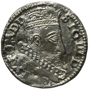 Zygmunt III Waza, Trojak 1599 Lublin - inicjały podskarbiego