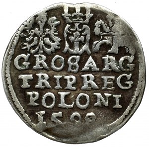 Zygmunt III Waza, Trojak 1598 Lublin - nieopisany pełna data 