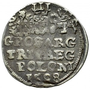 Zygmunt III Waz, Trojak 1598 Lublin - data u dołu 