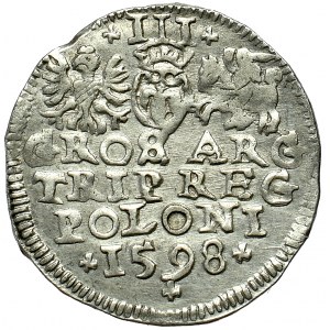Zygmunt III Waza, Trojak 1598 Lublin - nieopisany +1598+ 