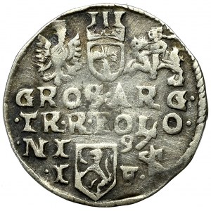 Zygmunt III Waza, Trojak 1597 Lublin - znak Hansa Ecke nieopisany