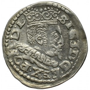Zygmunt III Waza, Trojak 1596 Lublin - data po bokach herbu