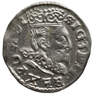 Zygmunt III Waz, Trojak 1596 Lublin - data przy znaku lew hybryda