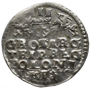 Zygmunt III Waz, Trojak 1596 Lublin - data przy znaku lew hybryda