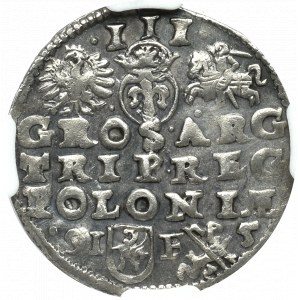 Zygmunt III Waza, Trojak 1595 Lublin - NGC AU58