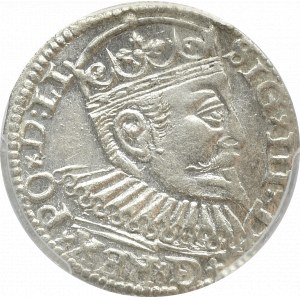 Zygmunt III Waza, trojak 1597 Ryga - PCGS MS63