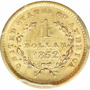 USA, 1 dollar 1852