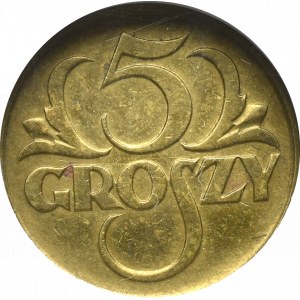  II Rzeczpospolita, 5 groszy 1923 - GCN MS63