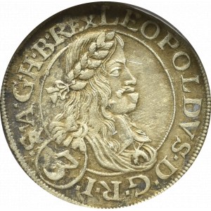  Austria, Leopold I, 3 krajcary 1662 Wiedeń