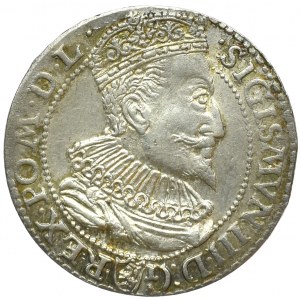 Zygmunt III Waza, Szóstak 1596 Malbork - mała głowa